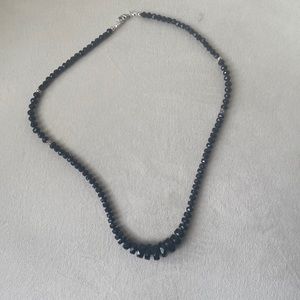Black beads necklace